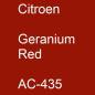 Preview: Citroen, Geranium Red, AC-435.